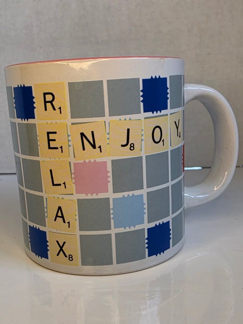 Scrabble Mug Relax Enjoy Mug 20oz